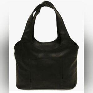 Piel Leather | Laptop Hobo | Black